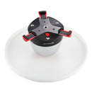 PULUZ Electronic 360 Degree Rotation Panoramic Tripod Head + Round Tray with Control Remote for Smartphones, GoPro, DSLR Cameras(Red)