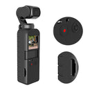 PULUZ 2 in 1 Diamond Texture Silicone Cover Case Set for DJI OSMO Pocket(Black)