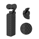 PULUZ 2 in 1 Diamond Texture Silicone Cover Case Set for DJI OSMO Pocket(Black)