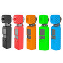 PULUZ 2 in 1 Diamond Texture Silicone Cover Case Set for DJI OSMO Pocket(Black)
