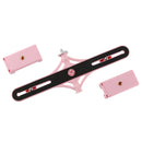 PULUZ Live Broadcast Dual Phone Brackets Horizontal Holder for iPhone, Galaxy, Huawei, Xiaomi, Sony and Other Smart Phones(Pink)