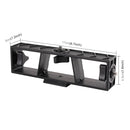 PULUZ Live Broadcast Multi-camera Stand Clip Bracket Holder with 3 x 1/4 inch Threads Screw(Black)