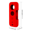 PULUZ Silicone Protective Case with Lens Cover for Insta360 ONE X(Red)