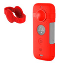 PULUZ Silicone Protective Case with Lens Cover for Insta360 ONE X(Red)