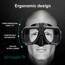 PULUZ Water Sports Diving Equipment Diving Mask Swimming Glasses for GoPro HERO10 Black / HERO9 Black / HERO8 Black / HERO7 /6 /5 /5 Session /4 Session /4 /3+ /3 /2 /1, Insta360 ONE R, DJI Osmo Action and Other Action Cameras(Black)