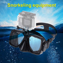 PULUZ Water Sports Diving Equipment Diving Mask Swimming Glasses for GoPro HERO10 Black / HERO9 Black / HERO8 Black / HERO7 /6 /5 /5 Session /4 Session /4 /3+ /3 /2 /1, Insta360 ONE R, DJI Osmo Action and Other Action Cameras(Black)