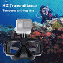 PULUZ Water Sports Diving Equipment Diving Mask Swimming Glasses for GoPro HERO10 Black / HERO9 Black / HERO8 Black / HERO7 /6 /5 /5 Session /4 Session /4 /3+ /3 /2 /1, Insta360 ONE R, DJI Osmo Action and Other Action Cameras(Black)