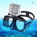 PULUZ Water Sports Diving Equipment Diving Mask Swimming Glasses for GoPro HERO10 Black / HERO9 Black / HERO8 Black / HERO7 /6 /5 /5 Session /4 Session /4 /3+ /3 /2 /1, Insta360 ONE R, DJI Osmo Action and Other Action Cameras(Black)