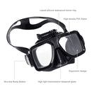PULUZ Water Sports Diving Equipment Diving Mask Swimming Glasses for GoPro HERO10 Black / HERO9 Black / HERO8 Black / HERO7 /6 /5 /5 Session /4 Session /4 /3+ /3 /2 /1, Insta360 ONE R, DJI Osmo Action and Other Action Cameras(Black)