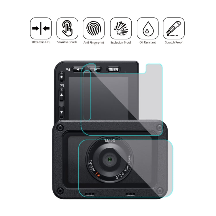 PULUZ Front Lens and Back LCD Display Flexible Anti-fingerprint AF HD Film for Sony RX0 II / RX0
