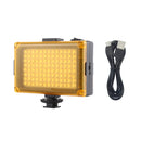 PULUZ Pocket 104 LED 1800LM Professional Vlogging Photography Video & Photo Studio Light with White and Orange Magnet Filters Light Panel for Canon, Nikon, DSLR Cameras