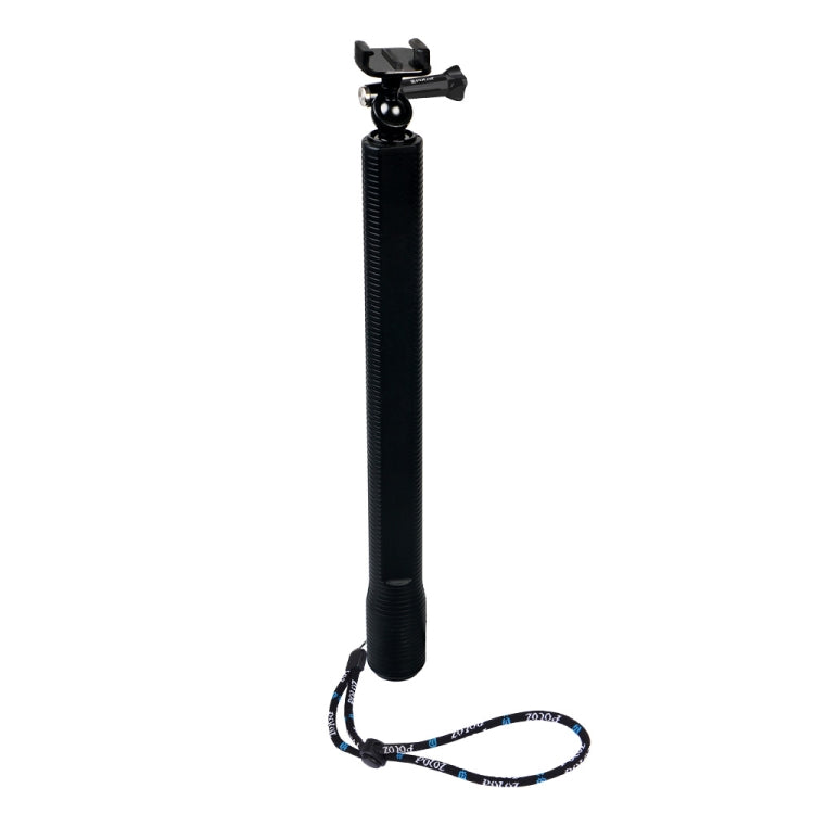 PULUZ Waterproof Aluminum Alloy Extendable Handheld Selfie Stick Monopod with Quick Release Base & Long Screw & Lanyard forGoPro HERO10 Black / HERO9 Black / HERO8 Black / HERO7 /6 /5 /5 Session /4 Se ... o Action and Other Action Cameras, Length: 38-97cm