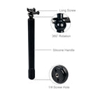 PULUZ Waterproof Aluminum Alloy Extendable Handheld Selfie Stick Monopod with Quick Release Base & Long Screw & Lanyard forGoPro HERO10 Black / HERO9 Black / HERO8 Black / HERO7 /6 /5 /5 Session /4 Se ... o Action and Other Action Cameras, Length: 38-97cm