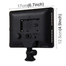PULUZ 176 LEDs 1290LM 5600K / 3200K Dimmable Studio Light Video & Photo Light with 2 Filter Plates for Canon, Nikon, DSLR Camera