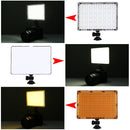PULUZ 176 LEDs 1290LM 5600K / 3200K Dimmable Studio Light Video & Photo Light with 2 Filter Plates for Canon, Nikon, DSLR Camera
