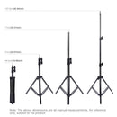 PULUZ 1.1m Height Tripod Mount Holder for Vlogging Video Light Live Broadcast Kits