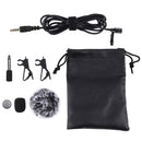 PULUZ 3.5mm Jack Lavalier Omnidirectional Condenser Recording Video Microphone, Length: 6m