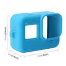 PULUZ Silicone Protective Case Cover with Wrist Strap for GoPro HERO8 Black(Blue)