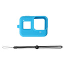 PULUZ Silicone Protective Case Cover with Wrist Strap for GoPro HERO8 Black(Blue)