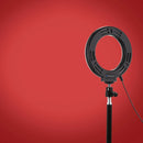 PULUZ 4.7 inch 12cm Curved Surface USB 10 Modes 8 Colors RGBW Dimmable LED Ring Vlogging Photography Video Lights with Tripod Ball Head(Black)