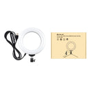PULUZ 6.2 inch 16cm USB 10 Modes 8 Colors RGBW Dimmable LED Ring Vlogging Photography Video Lights with Tripod Ball Head(Black)