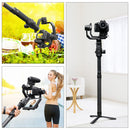 PULUZ Carbon Fiber Extension Monopod Pole Rod Extendable Stick for DJI / MOZA / Feiyu V2 / Zhiyun G5 / SPG Gimbal, Length: 35cm(Black)