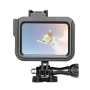 PULUZ for GoPro HERO8 Black Standard Border Aluminum Alloy Frame Mount Protective Case with Base Buckle & Long Screw(Black)