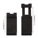 PULUZ Selfie Sticks Tripod Mount Phone Clamp with 1/4 inch Screw Holes & Cold Shoe Base(Black)