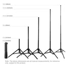 PULUZ 1.65m Height Tripod Mount Holder for Vlogging Video Light Live Broadcast Kits(Black)