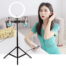 PULUZ 1.65m Height Tripod Mount Holder for Vlogging Video Light Live Broadcast Kits(Black)