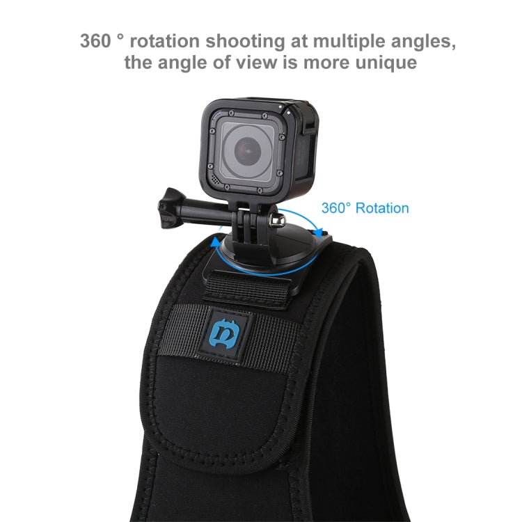 PULUZ Neoprene Dual & Single Shoulder Strap Adjustable Chest Belt Mount for GoPro HERO10 Black / HERO9 Black / HERO8 Black / HERO7 /6 /5 /5 Session /4 Session /4 /3+ /3 /2 /1, Insta360 ONE R, DJI Osmo Action and Other Action Cameras