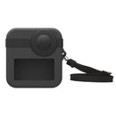 PULUZ for GoPro Max Dual Lens Caps Case + Body Silicone Protective Case(Black)
