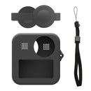 PULUZ for GoPro Max Dual Lens Caps Case + Body Silicone Protective Case(Black)