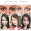 PULUZ 10.2 inch 26cm USB 3 Modes Dimmable Dual Color Temperature LED Curved Diffuse Light Ring Vlogging Selfie Photography Video Lights with Phone Clamp(Pink)