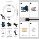 PULUZ 11.8 inch 30cm RGB Dimmable LED Dual Color Temperature LED Curved Diffuse Light Ring Vlogging Selfie Photography Video Lights with Tripod Ball Head & Phone Clamp & Remote Control(Black)