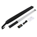 PULUZ RGB Colorful Photo LED Stick Adjustable Color Temperature Handheld LED Fill Light with Remote Control(Black)