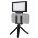 PULUZ Pocket 100 LED 800LM RGB Full Color Dimmable LED Color Temperature Vlogging On Camera Light Photography Fill Light for Canon, Nikon, DSLR Cameras, Smartphones(Black)