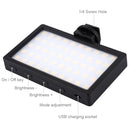 PULUZ Pocket 100 LED 800LM RGB Full Color Dimmable LED Color Temperature Vlogging On Camera Light Photography Fill Light for Canon, Nikon, DSLR Cameras, Smartphones(Black)