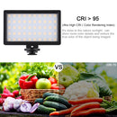 PULUZ Pocket 100 LED 800LM RGB Full Color Dimmable LED Color Temperature Vlogging On Camera Light Photography Fill Light for Canon, Nikon, DSLR Cameras, Smartphones(Black)