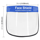 Anti-Saliva Splash Anti-Spitting Anti-Fog Anti-Oil Protective Face Shields Mask with Elastic Band