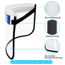 Anti-Saliva Splash Anti-Spitting Anti-Fog Anti-Oil Protective Face Shields Mask with Elastic Band