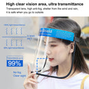 Anti-Saliva Splash Anti-Spitting Anti-Fog Anti-Oil Protective Face Shields Mask with Elastic Band