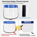 Anti-Saliva Splash Anti-Spitting Anti-Fog Anti-Oil Protective Face Shields Mask with Elastic Band