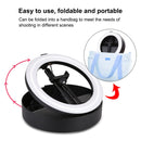 PULUZ 10.2 inch 26cm USB 3 Modes Dimmable Dual Color Temperature LED Curved Ring Vlogging Selfie Photography Video Lights with Bluetooth Remote Shutter & Folding Desktop Holder & Phone Clamp(Black)
