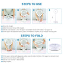 PULUZ 10.2 inch 26cm USB 3 Modes Dimmable Dual Color Temperature LED Curved Ring Vlogging Selfie Photography Video Lights with Bluetooth Remote Shutter & Folding Desktop Holder & Phone Clamp(White)