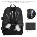 PULUZ Outdoor Portable Waterproof Scratch-proof Dual Shoulders Backpack Handheld PTZ Stabilizer Camera Bag with Rain Cover for Digital Camera, DJI Ronin-SC / Ronin-S(Black)