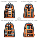PULUZ Outdoor Portable Waterproof Scratch-proof Dual Shoulders Backpack Handheld PTZ Stabilizer Camera Bag with Rain Cover for Digital Camera, DJI Ronin-SC / Ronin-S(Grey)