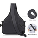 PULUZ Triangle Style SLR Camera Bag Sling Waterproof Backpack Shoulder Messenger Bags with Removable Lens Bag(Black)