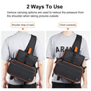 PULUZ Triangle Style SLR Camera Bag Sling Waterproof Backpack Shoulder Messenger Bags with Removable Lens Bag(Black)