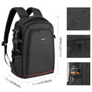PULUZ Outdoor Portable Waterproof Scratch-proof Dual Shoulders Backpack Handheld PTZ Stabilizer Camera Bag with Rain Cover for Digital Camera, DJI Ronin-SC / Ronin-S (Black)